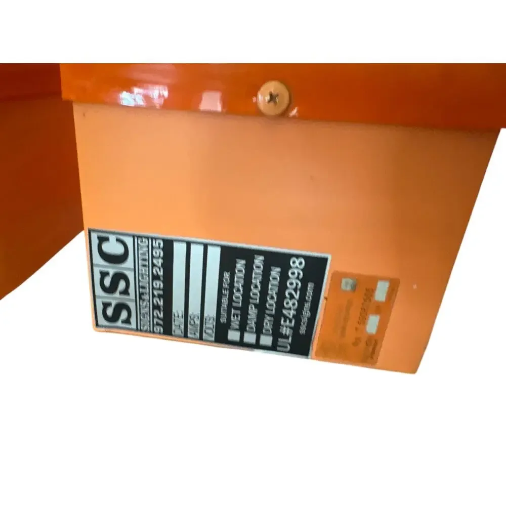 Commercial Channel Letter S Storefront Sign 22” SSC Lighted Orange
